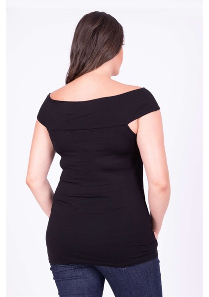 Karmen V Yaka Kolsuz Tişört