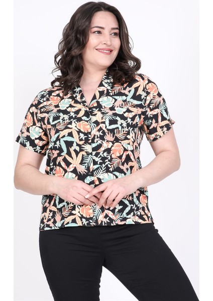 Desenli Kısa Kollu Gömlek