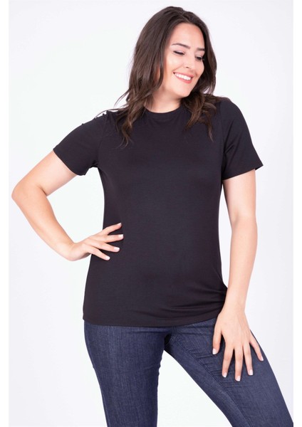 Sıfır Yaka Basic Tişört indirimleri