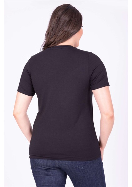 Sıfır Yaka Basic Tişört