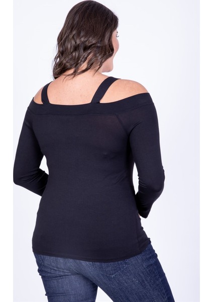 Askılı Karmen Yaka Tişört modelleri