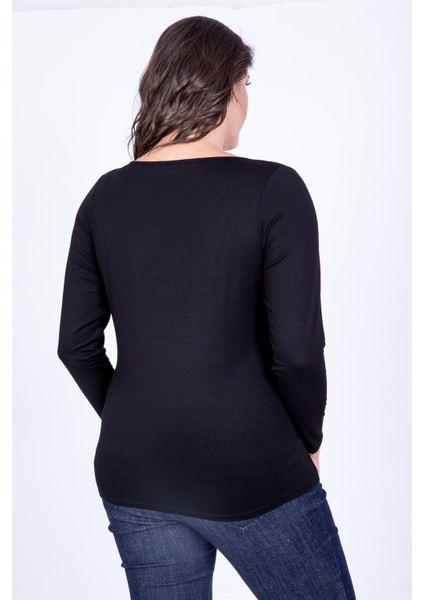 Dantel V Yaka Tişört modelleri