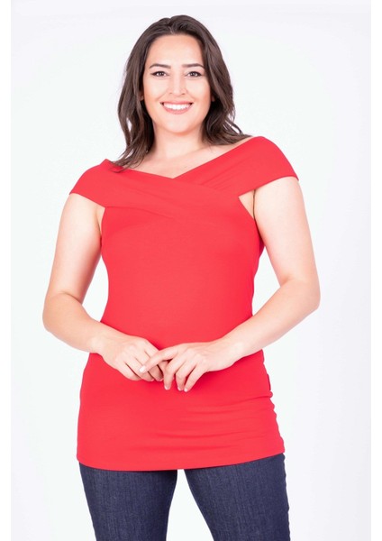 Karmen V Yaka Kolsuz Tişört fırsatları