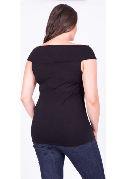 Düğümlü Karmen Yaka Tişört modelleri