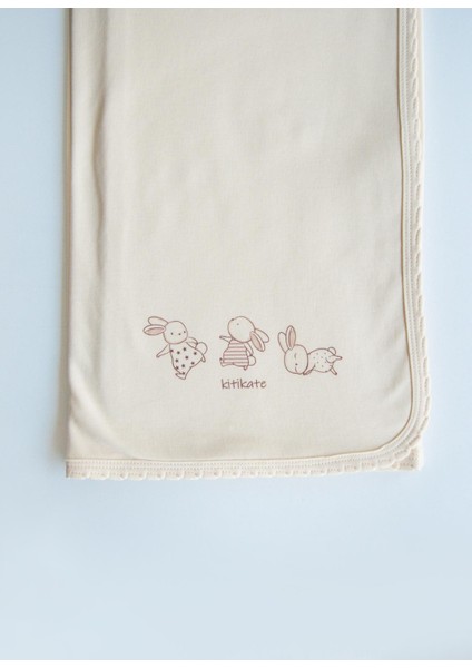 Organik New Basic Çift Kat Battaniye Natural