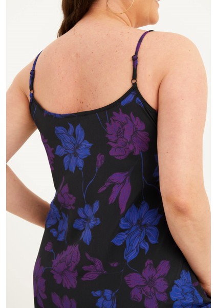 İp Askılı Midi Elbise