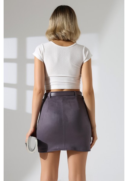 Mini Süet Etek Kemerli indirimleri