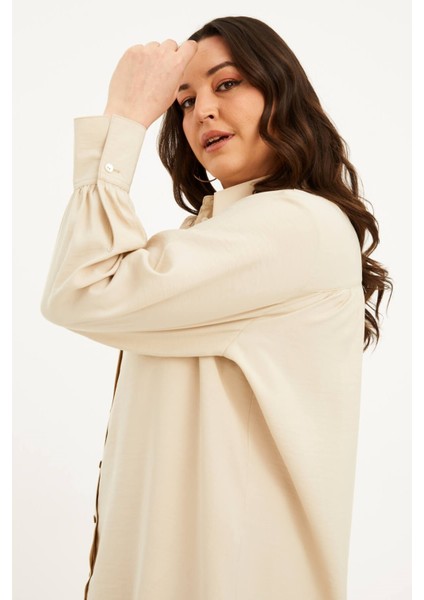 Uzun Kollu Gömlek Elbise fırsatları