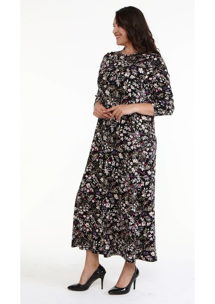 Çiçekli Penye Elbise modelleri