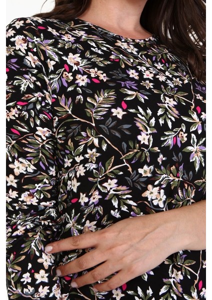 Çiçekli Penye Elbise indirimleri