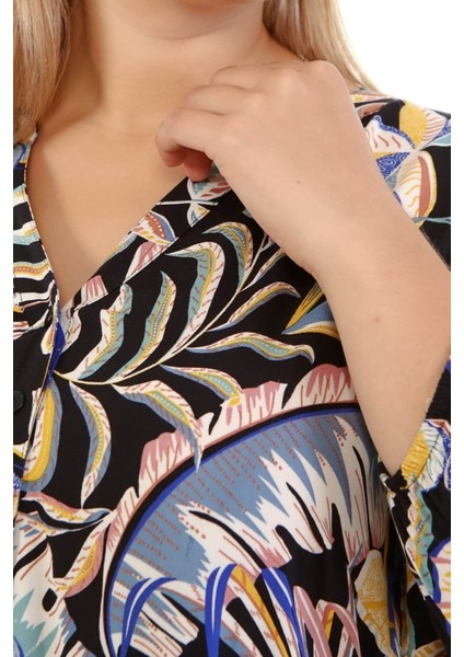 V Yaka Fırfırlı Elbise indirimleri