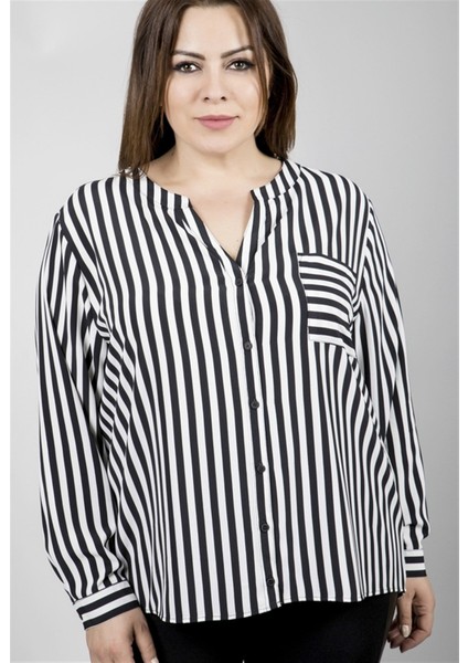 Uzun Kollu Çizgili Gömlek