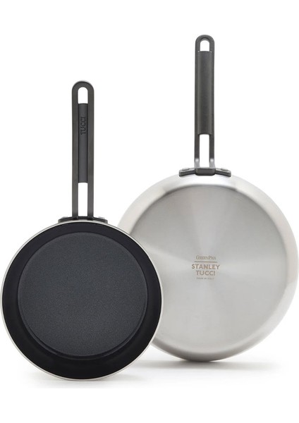 Stanley Tucci™ Kızartma Tavası 2'li 20 cm + 26 cm Çelik