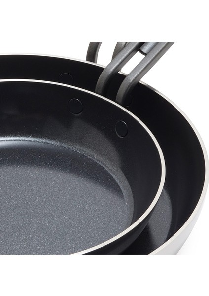 Stanley Tucci™ Kızartma Tavası 2'li 20 cm + 26 cm Çelik