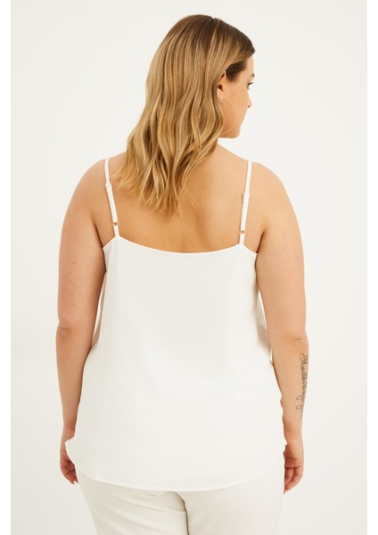 Astarlı Degaje Yaka Bluz