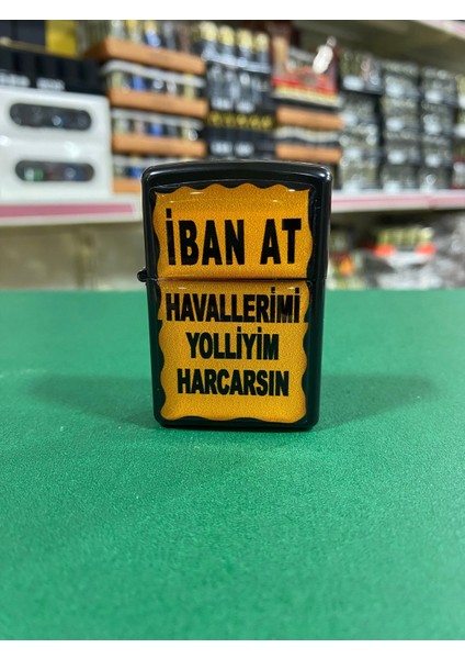 Iban At Yazılı Benzinli Çakmak