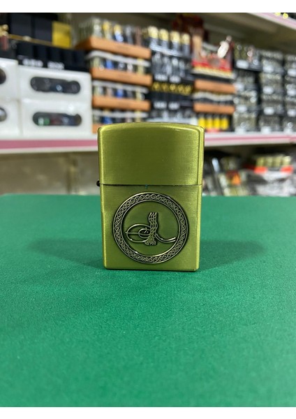 Osmanlı Tuğralı Metal Benzinli Çakmak