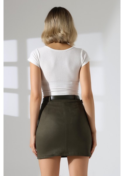 Mini Süet Etek Kemerli fiyatları