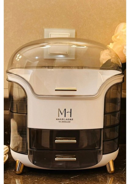 Multibox Çok Gözlü Şeffaf Kapaklı Makyaj Organizeri, Fıstık Yeşili, 29 x 19 x 34 cm fiyatları