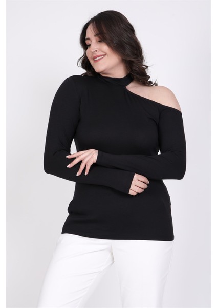 Tasma Yaka Düşük Omuz Tişört fırsatları