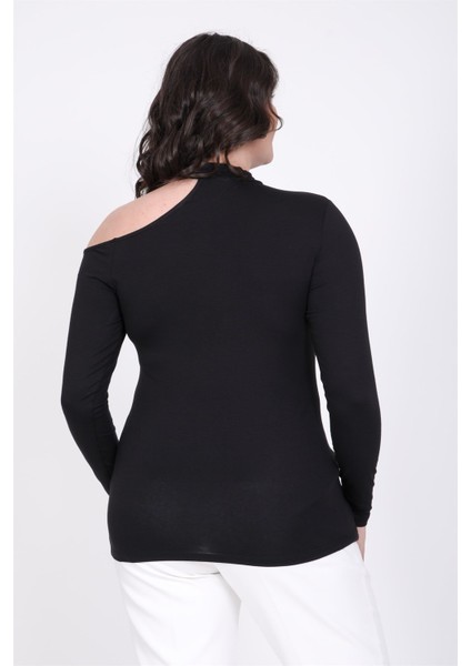 Tasma Yaka Düşük Omuz Tişört