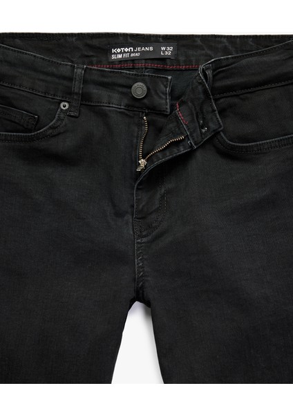 Pamuklu Cepli Normal Bel Slim Fit Jean Pantolon - Brad Jean fırsatları