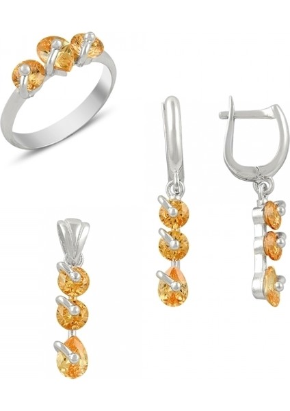 0.05 Karat Yakut Taşlı Pırlanta Kolye