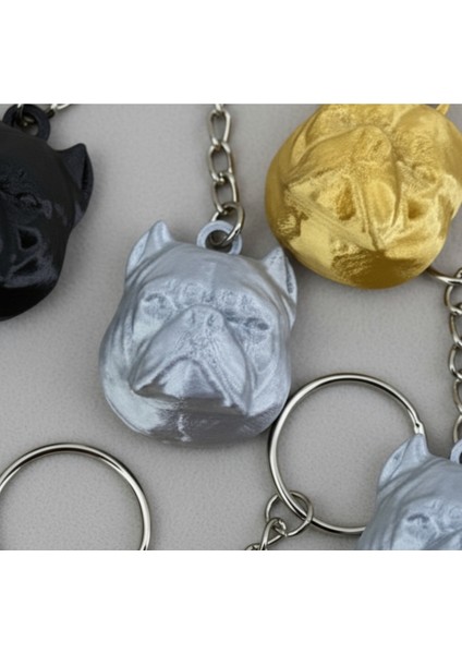 3D Baskı Amerikan Bully (Pitbull) Anahtarlık - 2 Adet Seçili Renk! fiyatları