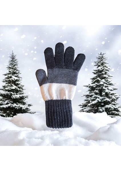 Garson Beden Erkek Çocuk Eldiven Lacivert Beyaz - 8-12 Yaş fiyatları