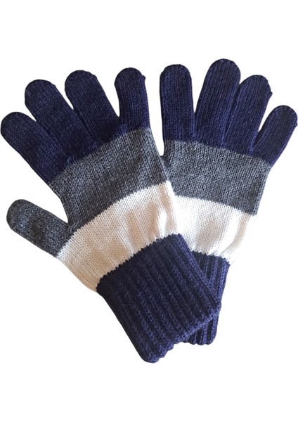 Garson Beden Erkek Çocuk Eldiven Lacivert Beyaz - 8-12 Yaş modelleri