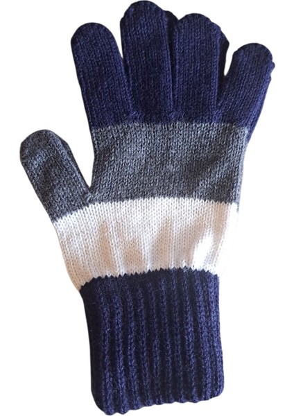 Garson Beden Erkek Çocuk Eldiven Lacivert Beyaz - 8-12 Yaş fırsatları