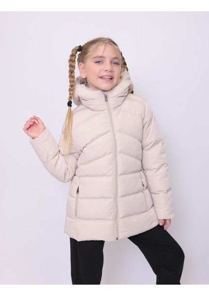 HANDEGIRL ÇOCUK MONT Kapüşonlu Şişme Kız Çocuk Mont