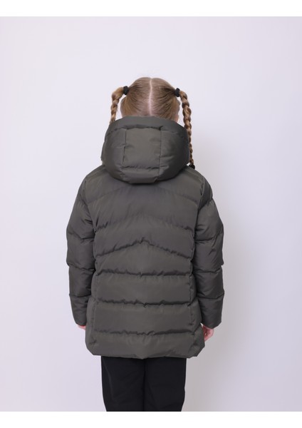 HANDEGIRL ÇOCUK MONT Kapüşonlu Şişme Kız Çocuk Mont