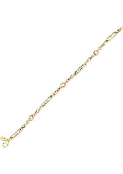 Altın Tasarım Bileklik - 14K fırsatları