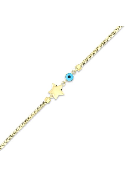 Yıldız Figürlü Altın Bileklik - 14K indirimleri