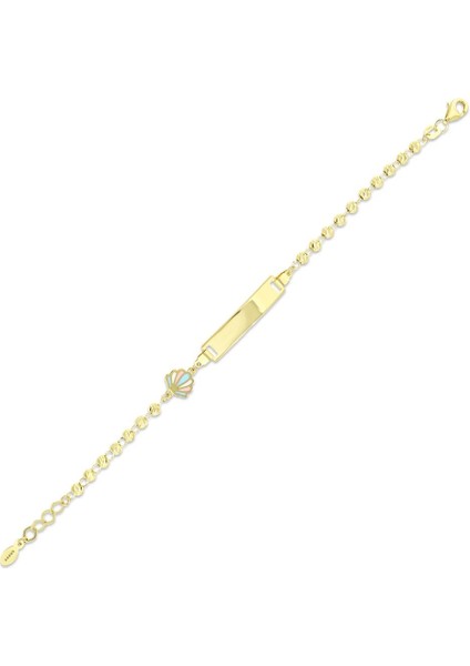 Figürlü Altın Çocuk Künye - 14K modelleri