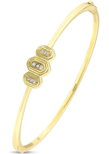 Tasarım Altın Kelepçe - 14K