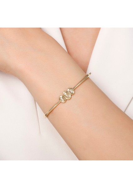 Tasarım Altın Kelepçe - 14K