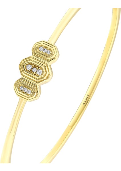 Tasarım Altın Kelepçe - 14K