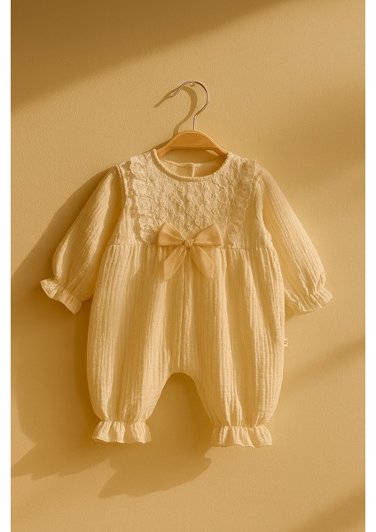 Kız Bebek Fiyonk Detaylı Bebe Tulum fiyatları