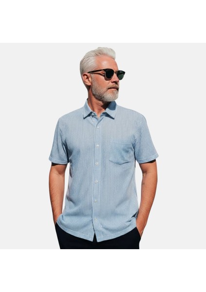 Jakarlı Çizgili Gömlek modelleri