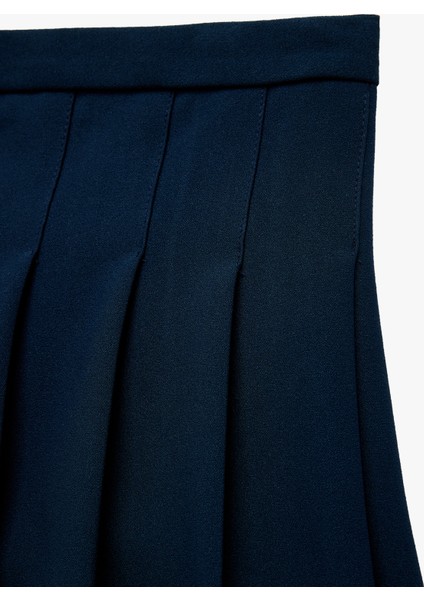 Kalın Pileli Diz Üstü Etek modelleri