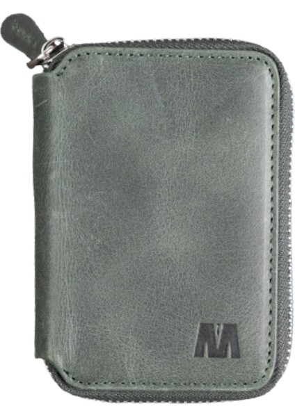 Hakiki Deri Unisex Fermuarlı Cüzdan | Lotus 1616