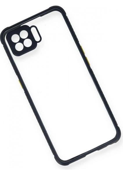 Oppo Reno 4 Lite Kılıf Miami Şeffaf Silikon - Lacivert (K95) modelleri