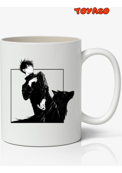 Jujutsu Kaisen Megumi Fushiguro Anime Temalı Beyaz Kupa Bardak Sevgiliye Arkadaşa Hediye