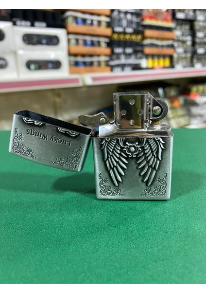 Kanat Figürlü Metal Benzinli Çakmak fiyatları