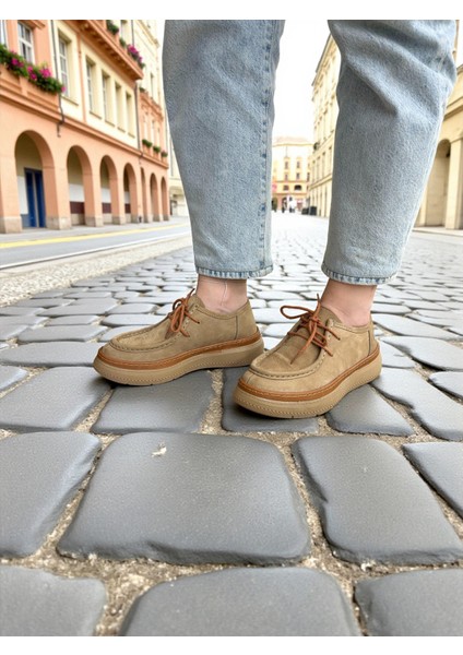 D25KA-7025 Bej Hakiki Deri Tam Ortopedik Kadın Casual Günlük Ayakkabı fiyatları