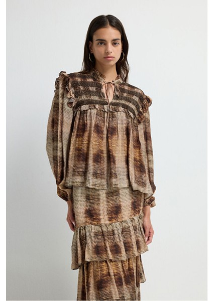 Büzgü Detaylı Uzun Kollu Bluz Emp.khv 11545778000