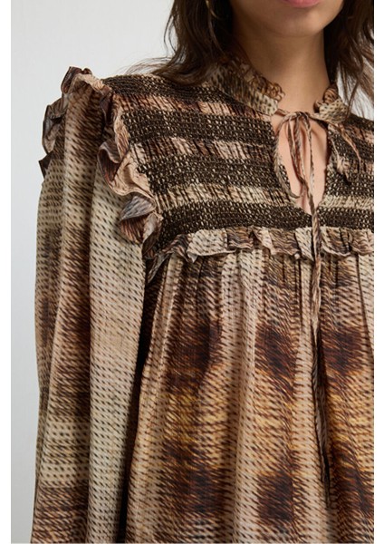 Büzgü Detaylı Uzun Kollu Bluz Emp.khv 11545778000 fiyatları