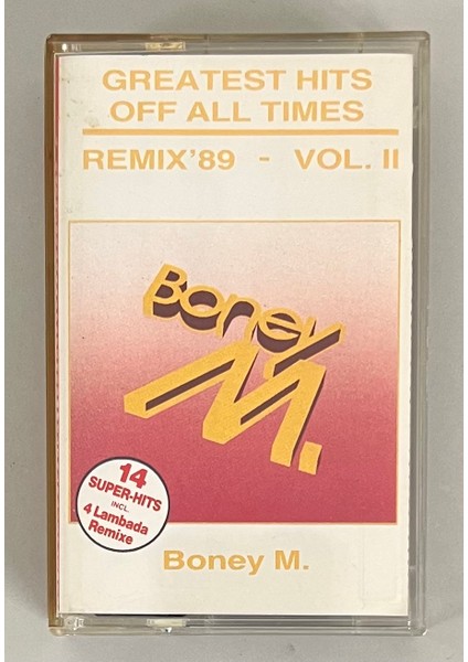 Boney M Greatest Hits Off All Times Vol Iı Kaset (Orijinal Dönem Kağıt Baskı Kaset)